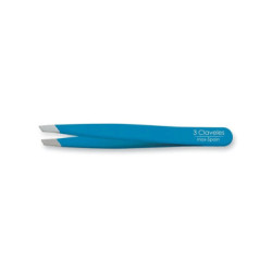 PINZA INOX P.SESGADA AZUL 9 cm. D 3C