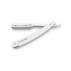 NAVAJA HOJA INTERCAMBIABLE Y CIERRE DE SEGURIDAD BLANCA CON DOBLE PUNTO DE SUJECCION D 3C