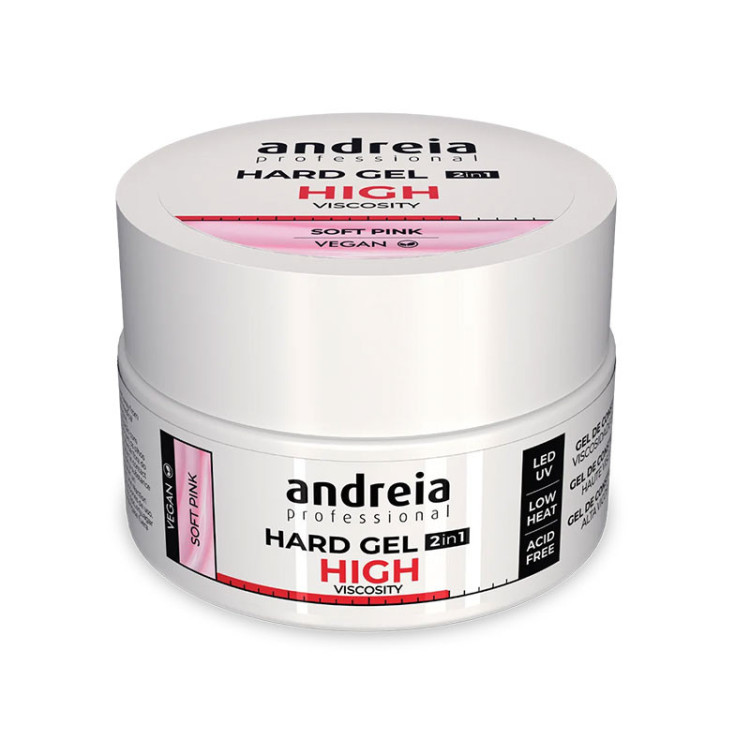 ANDREIA HARD GEL HIGH VISCOSITY SOFT PINK 200GR