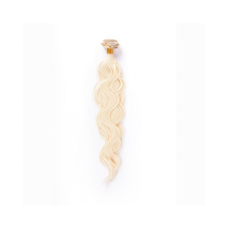 COLETA RIZADA 50CM MOD 613 RUBIO PLATINO NATURAL