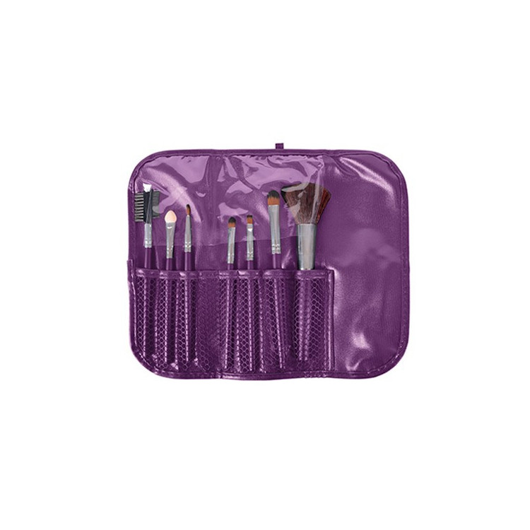 SET ESTUCHE 7 PINCELES MAQUILLAJE TIKA PURPLE BIFULL SET ESTUCHE 7 PINCELES MAQUILLAJE TIKA PURPLE BIFULL