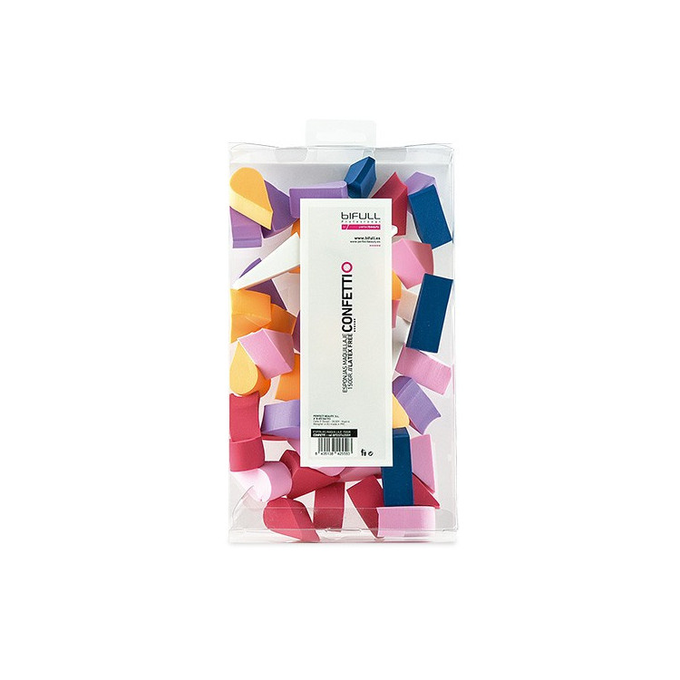 BIFULL ESPONJA MAQUILLAJE FORMAS VARIADAS CONFETTI SIN LATEX 150GR BIFULL ESPONJA MAQUILLAJE FORMAS VARIADAS CONFETTI SIN LATEX 150GR