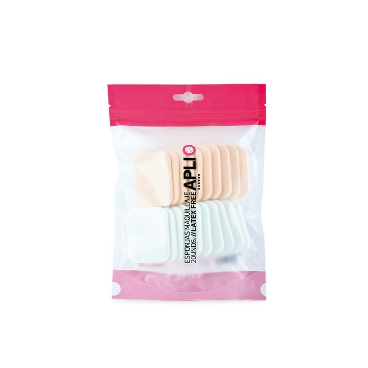BIFULL ESPONJAS MAQUILLAJE RECTANGULARES APLI SIN LATEX 20UDS BIFULL ESPONJAS MAQUILLAJE RECTANGULARES APLI SIN LATEX 20UDS