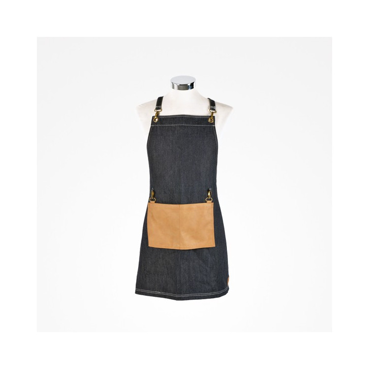 BIFULL DELANTAL CON BOLSILLO DENIM 70X75CM