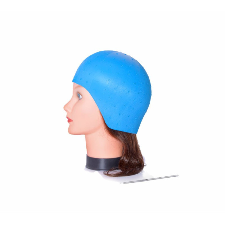 BIFULL GORRO MECHAS SILICONA AZUL