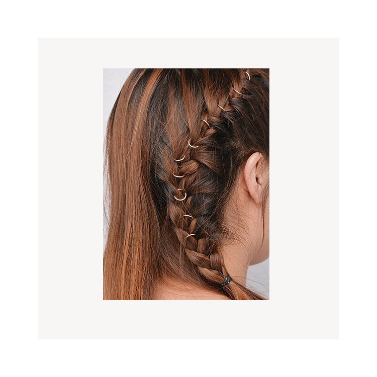 ANILLAS DECORATIVAS PARA EL CABELLO 10 UNDS