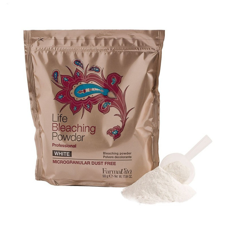 LIFE BLEACHING POWDER WHITE Alluminium BAG 500gr LIFE BLEACHING POWDER WHITE Alluminium BAG 500gr
