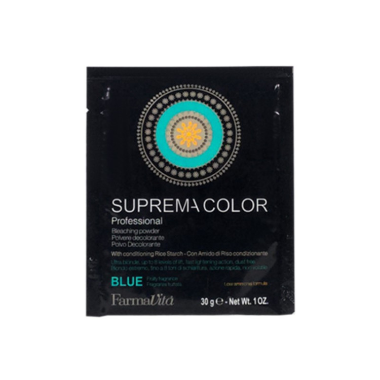 SUPREMA COLOR LIFE BLEACHING POWDER BLUE BAG 30GR SUPREMA COLOR LIFE BLEACHING POWDER BLUE BAG 30GR