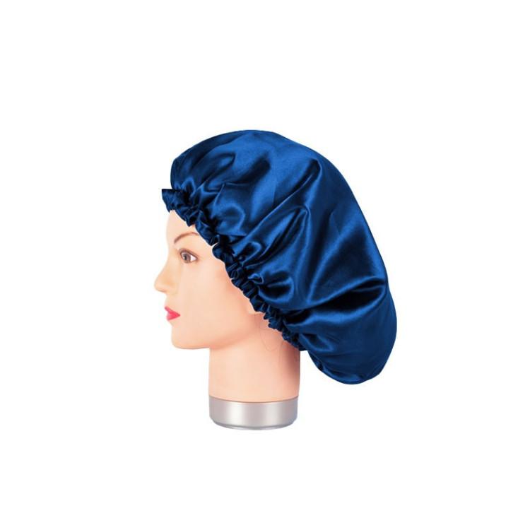 GORRO DE SATÉN AZUL ANTI FRIZZ