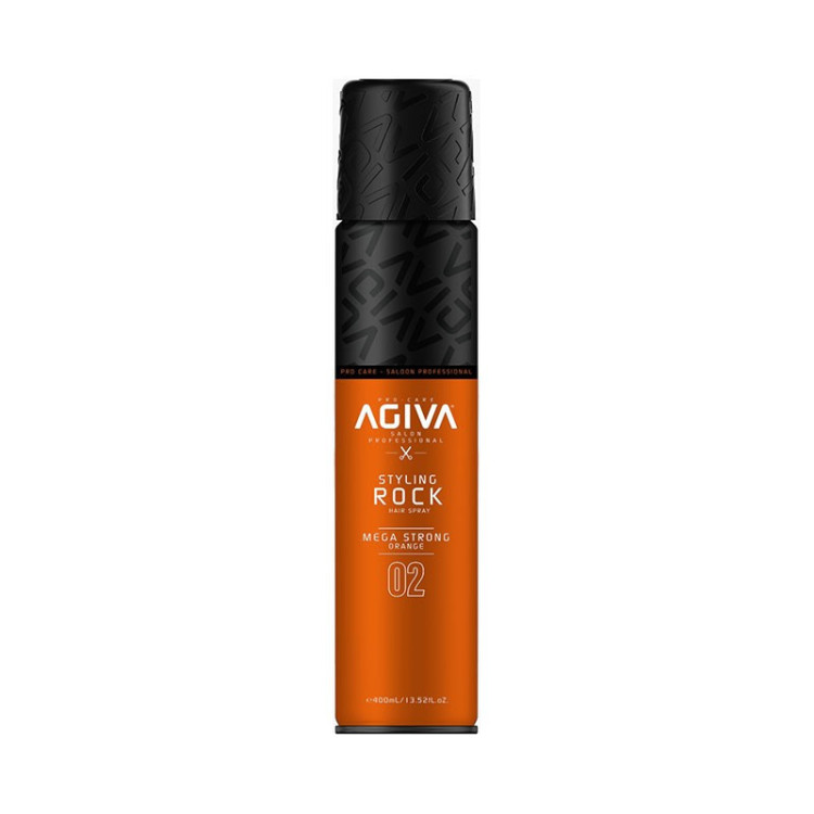 AGIVA STYLING ROCK HAIR SPRAY MEGA STRONG ORANGE 400ML