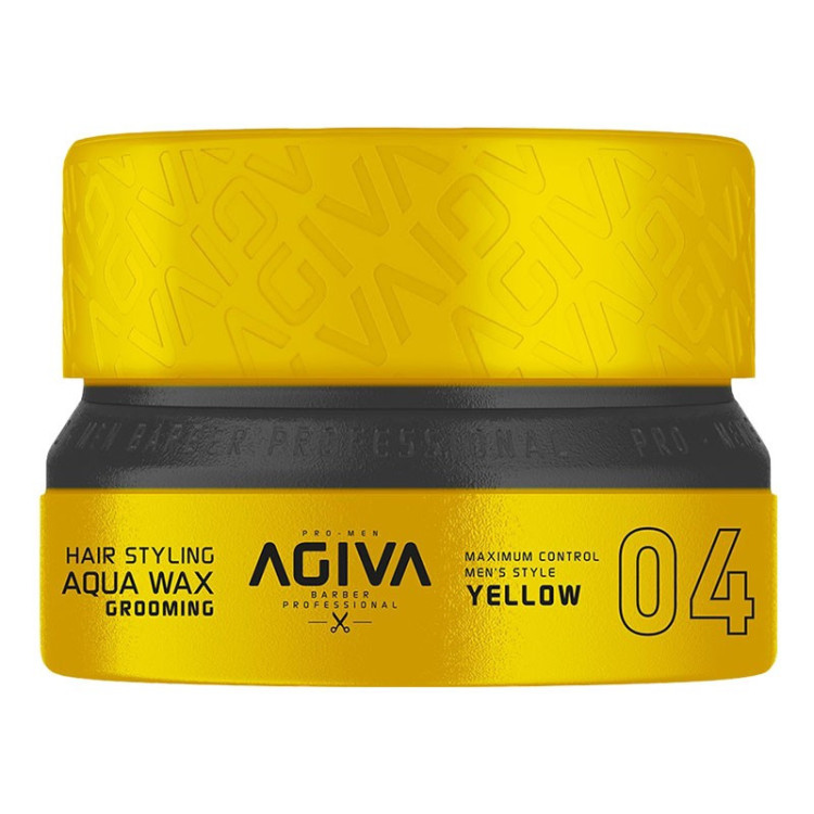 AGIVA HAIR STYLING AQUA WAX GROOMING YELLOW 04 155ML NUEVO FORMATO