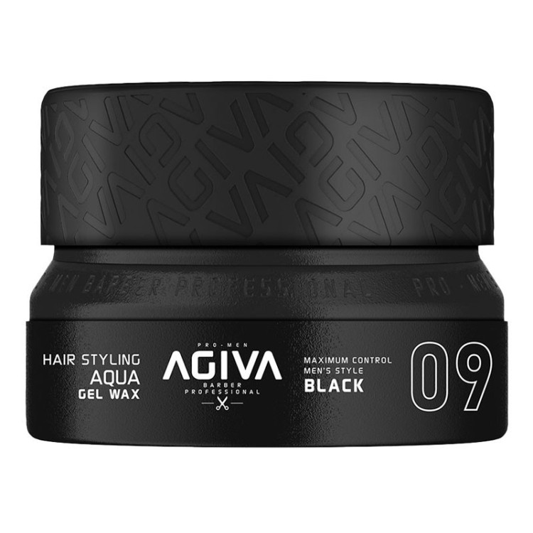 AGIVA HAIR STYLING AQUA GEL WAX BLACK 09 155ML NUEVO FORMATO