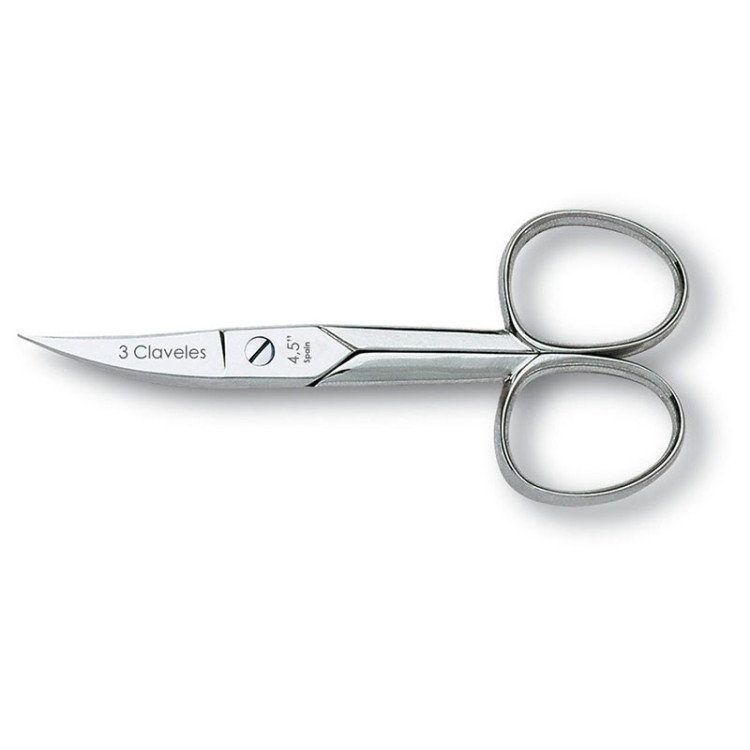 TIJERA UÑAS CURVA 4.5" D 3C
