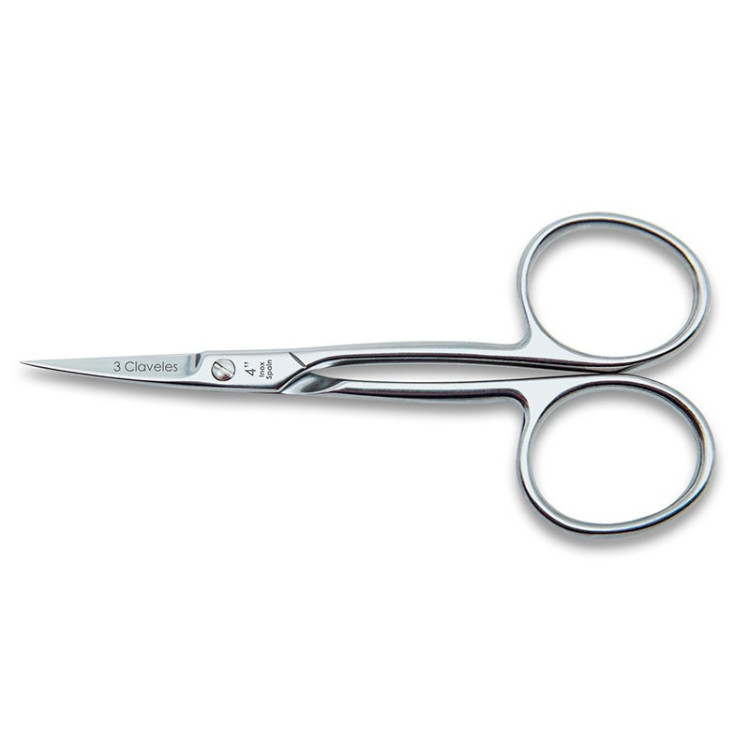 TIJERA CUTICULA CURVA INOX 4" D 3C