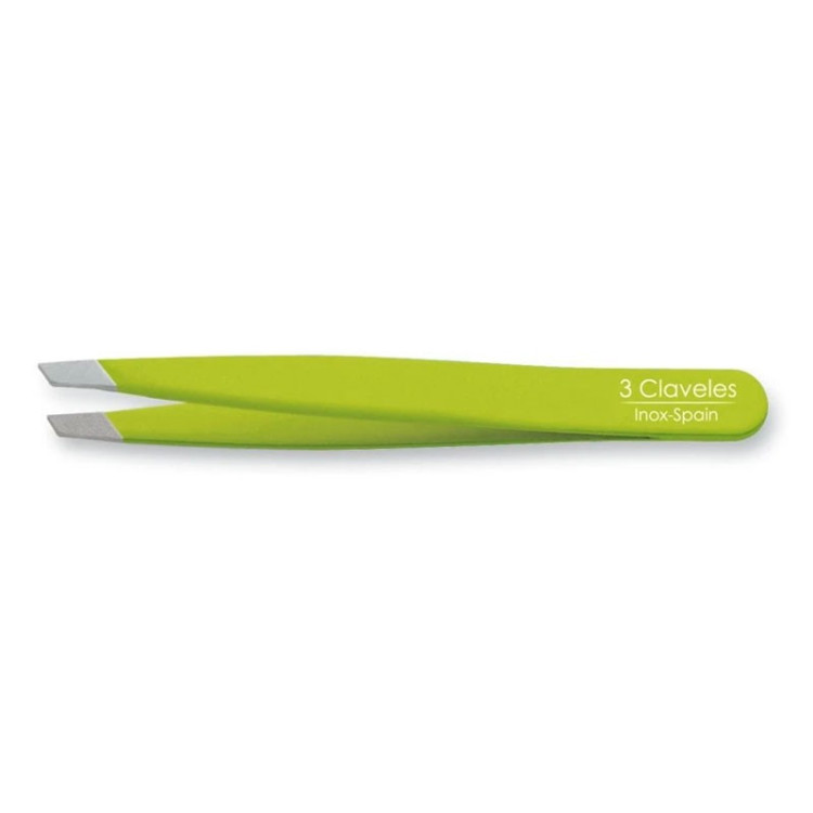 PINZA INOX P.SESGADA VERDE 9 cm. D 3C