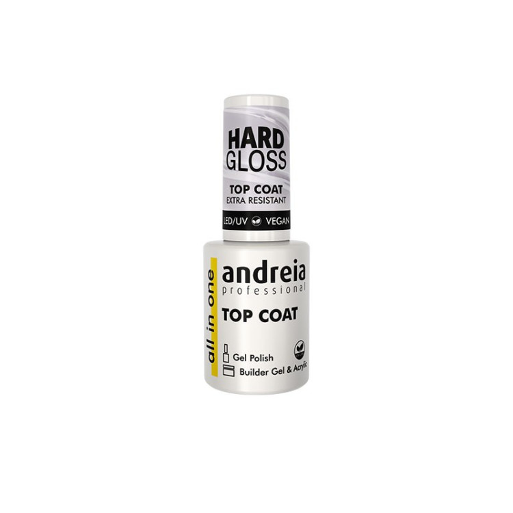 ALL IN ONE HARD GLOSS TOP COAT - EXTRA RESISTANT - VEGAN  10,5ML
