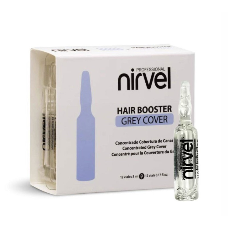 NIRVEL HAIR BOOSTER GREY COVER 12X5ML