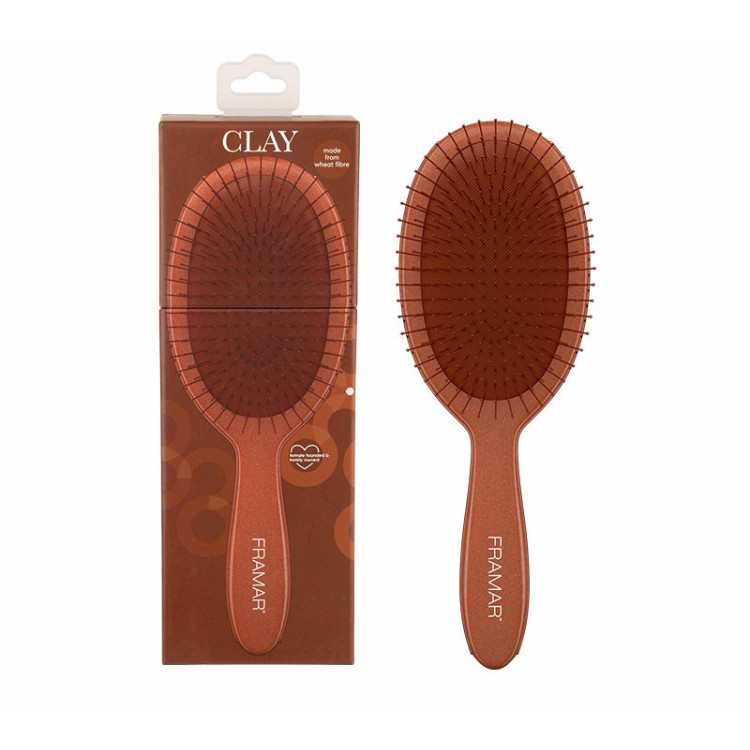 FRAMAR DETANGLE BRUSH - NEUTRALS TERRA CLAY