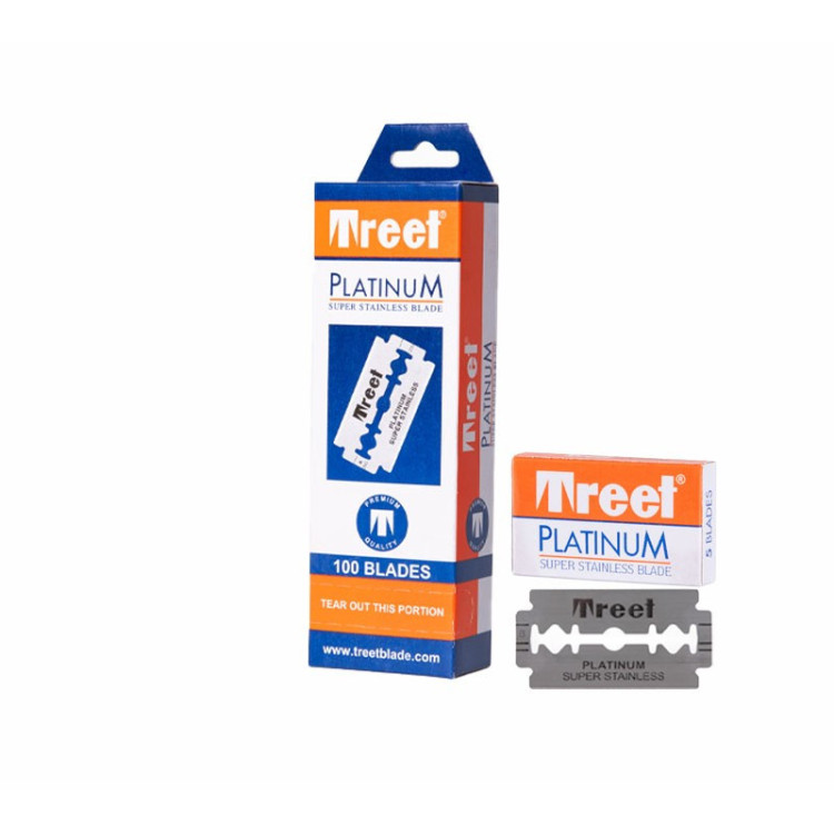 CUCHILLAS DOBLE FILO 100 UDS-20 PACK 5 UDS TREET PLATINIUM SUPER
