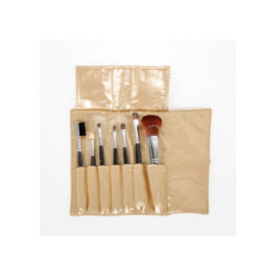 BIFULL SET ESTUCHE MAQUILLAJE 7 PINCELES TIKA GOLD