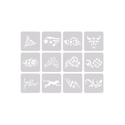 BIFULL HAIR TATTOO KIT 12 MODELOS