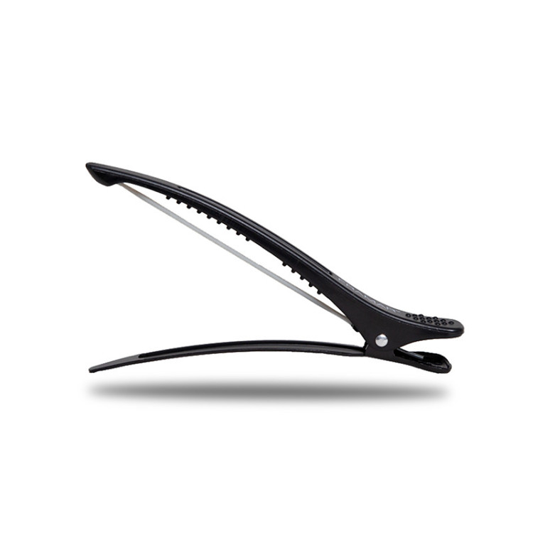 PINZAS DE SILICONA NEGRA PARA CABELLO, 4 UNIDADES