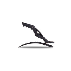 PINZAS DE GOMA NEGRA PARA CABELLO, 4 UNIDADES