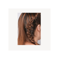 ANILLAS DECORATIVAS PARA EL CABELLO 10 UNDS