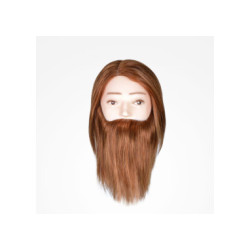 BIFULL CABEZA MANIQUI HOMBRE CON BARBA LIGHT BROWN 18 CM