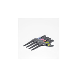 BIFULL PINZAS SEPARACIÓN NEGRAS CON DETALLES DE COLOR 10CM (PACK 4 UNIDS)