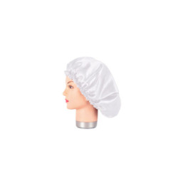 GORRO DE SATÉN BLANCO ANTI FRIZZ